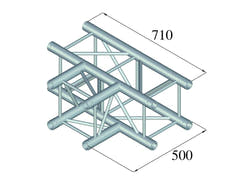 Alutruss QUADLOCK 6082T-35 3-vägs T-stycke