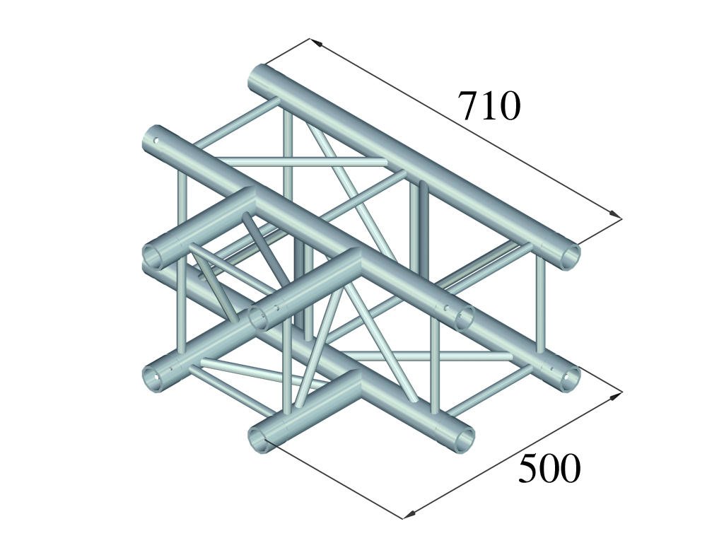 Alutruss QUADLOCK 6082T-35 3-vägs T-stycke