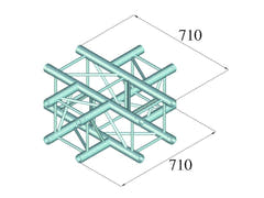 Alutruss QUADLOCK 6082C-41 4-vägs tvärstycke
