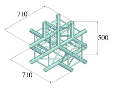 Alutruss QUADLOCK 6082C-51 5-vägs Cross Piece