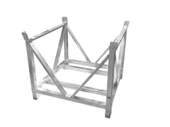 ALUTRUSS Dolly för fyrkantiga stålbottenplattor 80x80