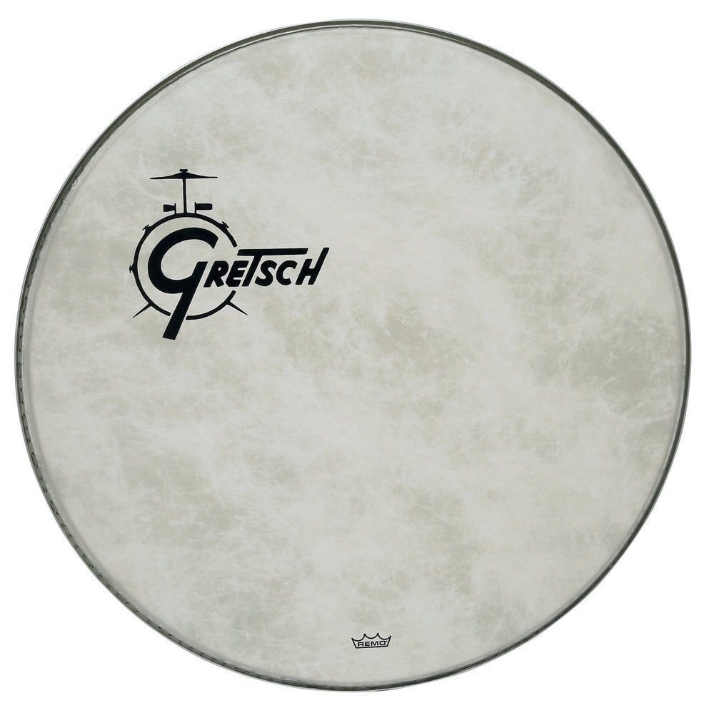 Gretsch Fiberskyn resonansskinn 20" för bastrumma, logotyp till vänster