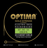 Optima E-Bass-strängar Gold Strings Round Wound long scale - set 5-strängad reg-light (2299B)