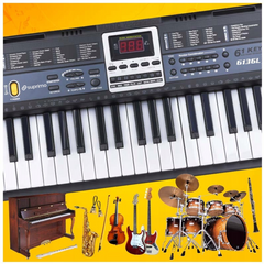 SUPRIMO 6136L keyboard med mikrofon
