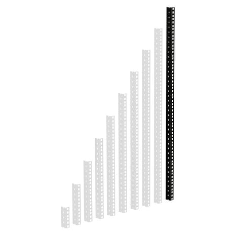 Adam Hall 61535 B Heavy Duty Rack Rail (svart)