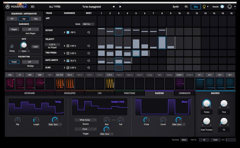 Arturia Pigments Polychrome Software Synthesizer (nedladdning)