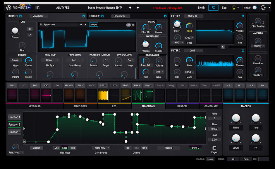 Arturia Pigments Polychrome Software Synthesizer (nedladdning)