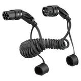 Spiralladdningskabel Typ 2 16A 3-fas 5 meter