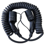 Spiralladdningskabel Typ 2 16A 3-fas 5 meter