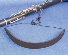Neotech Clarinet Loop Strap, svart klarinettrem, 44,5 till 58,4 cm
