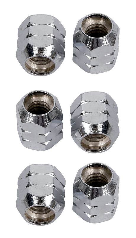 LP952 Super Nuts 5/16" muttrar, krom, 6 st.