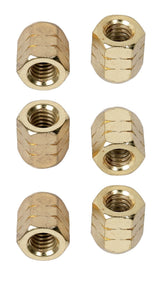 LP952B Super Nuts 5/16" muttrar, guld, 6 st.