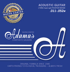 Adamas strängar för akustiska Gitarrer Nuova phosphor bronze coated - Super-Light .011-.052 (1749NU)