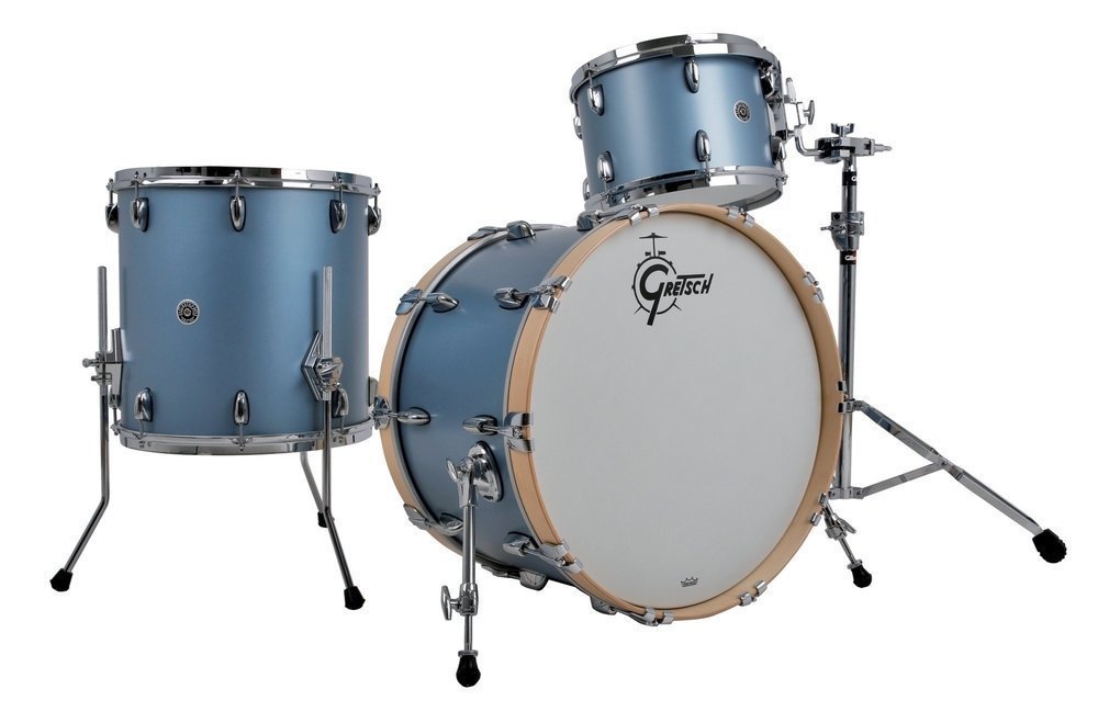 Gretsch USA Brooklyn 3-delt shell set 22", Satin Ice Blue Metallic