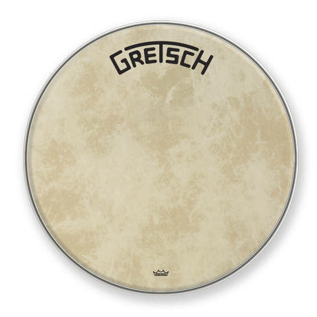 Gretsch Fiberskyn resonansskinn 26" till bastrumma, logotyp