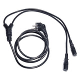 IEC - Y-Split Kontakt Schuko 1,8m. - 2 x IEC Hon 10A Apparatskontakt