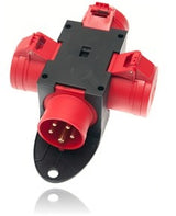 CEE Fördelar 16A 1x5P -> 3x5P