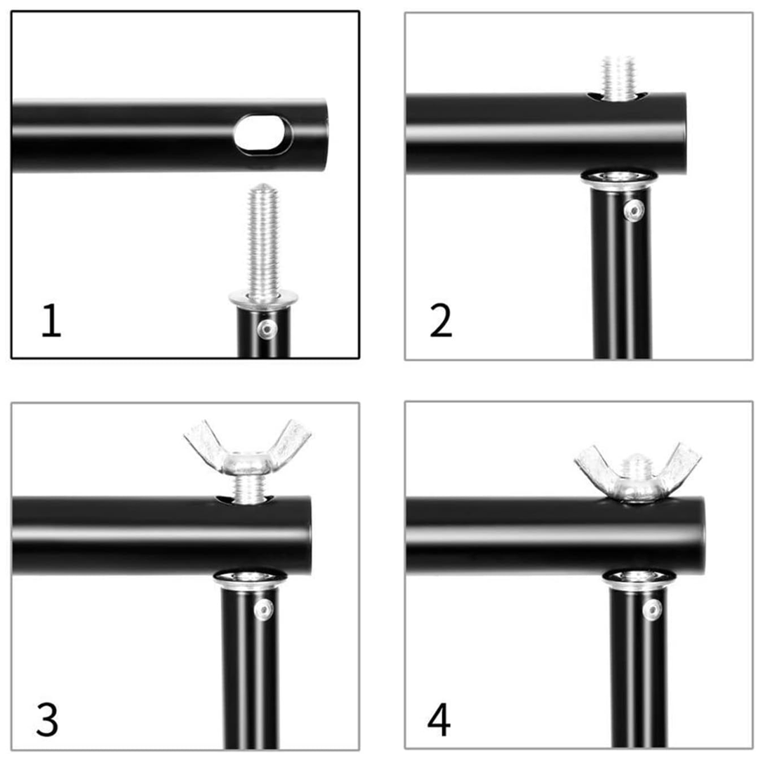 Bakgrundsstativ – 200x200cm med cover och 4 klämmor