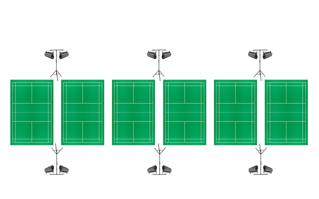Natminton - komplett paket för 5 banor