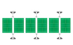 Natminton – komplett paket för 6 banor