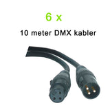 DMX-kabelpaket (6x10m)