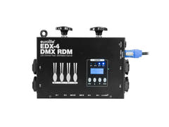 EUROLITE Set 4x PAR-30 Spot bk dim2warm + EDX-4 DMX RDM LED Dimmer Pack