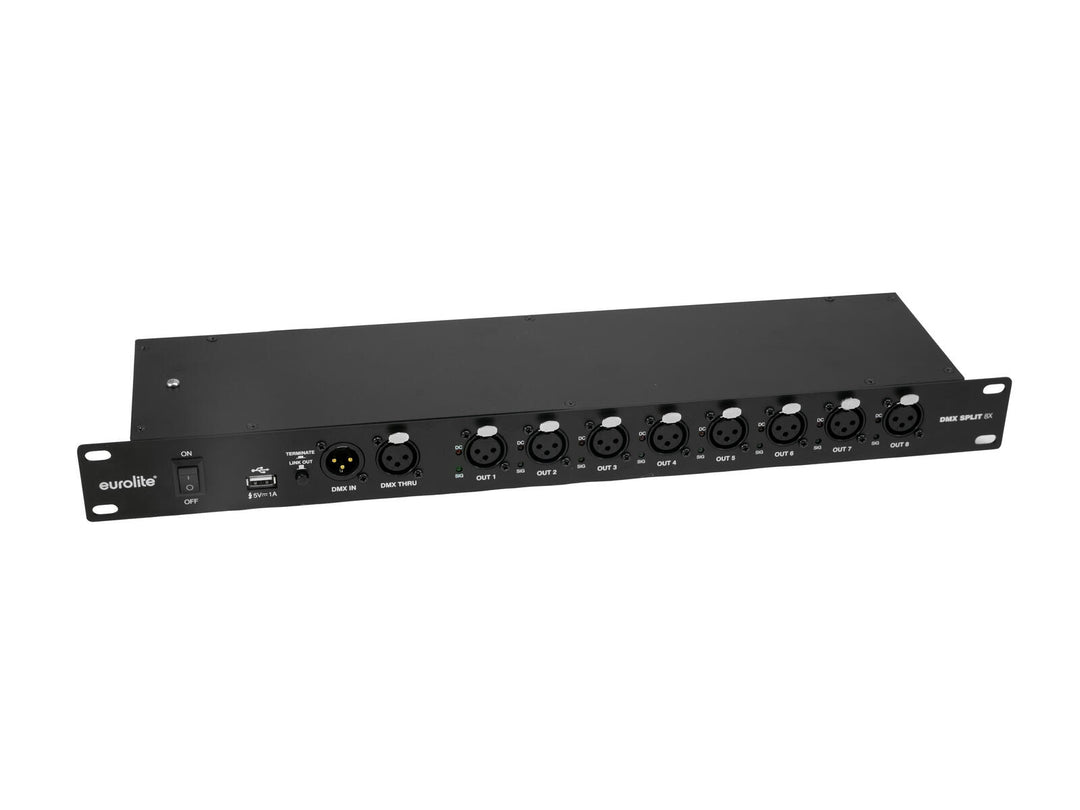 EUROLITE DMX Split 8X Splitter 3-polig