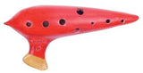 Plaschke Classic ocarina i G, 13,5 cm, G2 till C4, rödglaserad