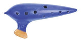 Plaschke Classic ocarina i C, 16 cm, C2 till F3, blåglaserad