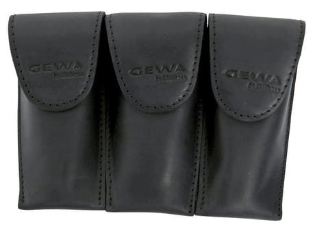 GEWA Crazy Horse Trumpet Triple för 3 trumpetmunstycken, svart