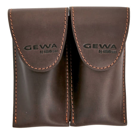 GEWA Crazy Horse Trombone Double för 2 trombonmunstycken, brun