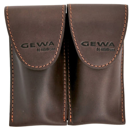GEWA Crazy Horse Bugle Double för 2 valthornmunstycken, svart