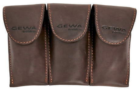 GEWA Crazy Horse Trombon Triple för 3 trombonmunstycken, brun
