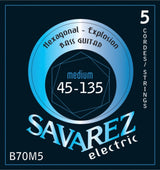 Savarez elbassträngar Hexagonal Explosion - 5-str. Medium-Light (B70M5)