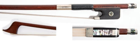 Otto Dürrschmidt GEWA Exclusive cellobåge, pernambuco, åttakantig, silver