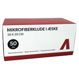 Mikrofiberdukar i låda, 30x30cm, 180gsm, 50 st.