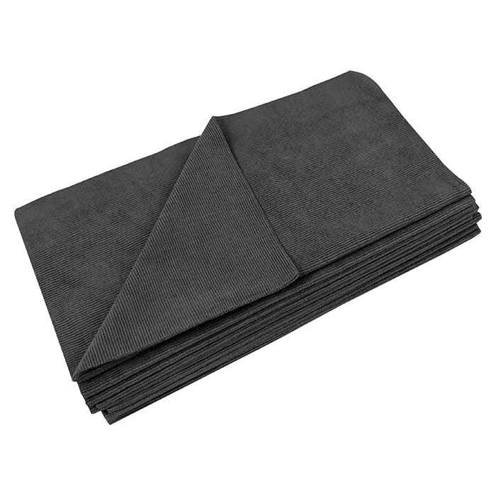 Mikrofiberduk, 40x40cm, 330gsm, 10 st Svart