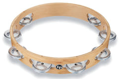 Latin Percussion tamburin Pro 10 in enkelradig tamburin – aluminium (LP380A-AL)