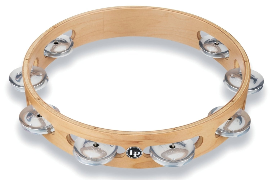 Latin Percussion tamburin Pro 10 in enkelradig tamburin – aluminium (LP380A-AL)