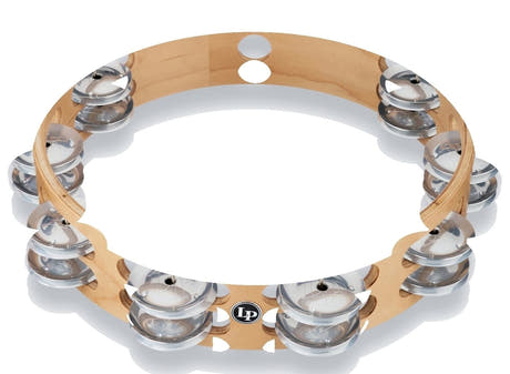 Latin Percussion Tamburin Pro 10 in dubbelrad - LP380B-AL (LP380B-AL)