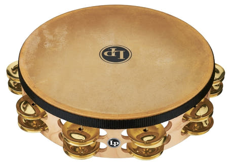 LP Pro LP384-BR 10", mässing, dubbelradig, med skinn