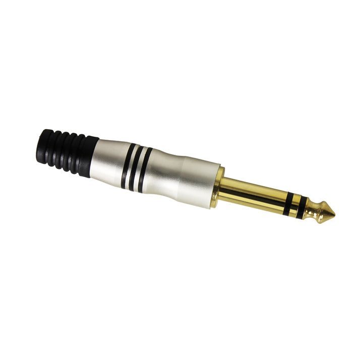Kabelkontakt 6,3 mm Jack Stereo Guld