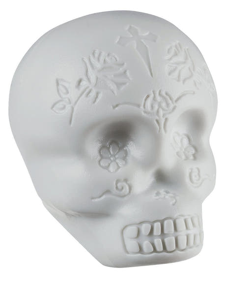 LP Sugar Skull LP006-GLO shaker formad som en dödskalle, självlysande