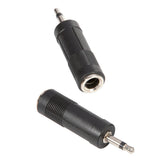 Adapter Ljudkontakt 6,3 mm monojack hona till 3,5 mm monojack