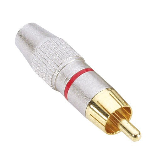 RCA Phono Plug Aluminium Guld kontakter