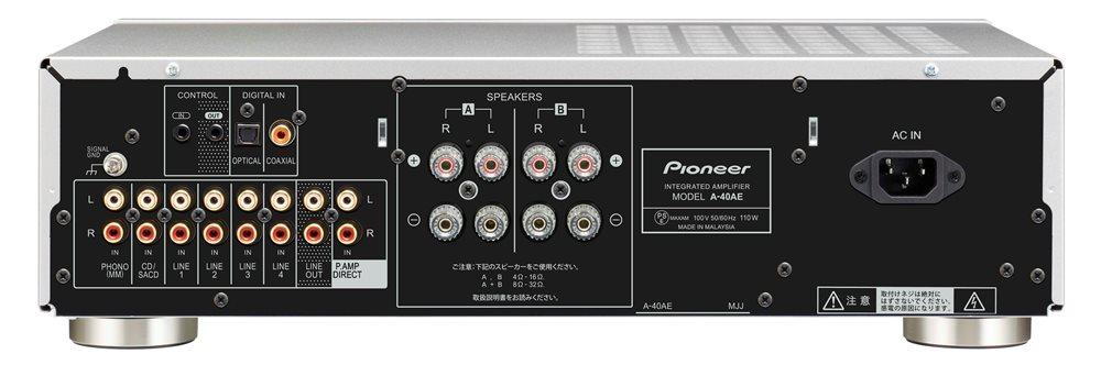 Pioneer A-40AE HI-FI-förstärkare (silver, 2x60W)