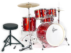 Gretsch Energy trumset 20", Red, med Paiste 101 (2 cymbaler)