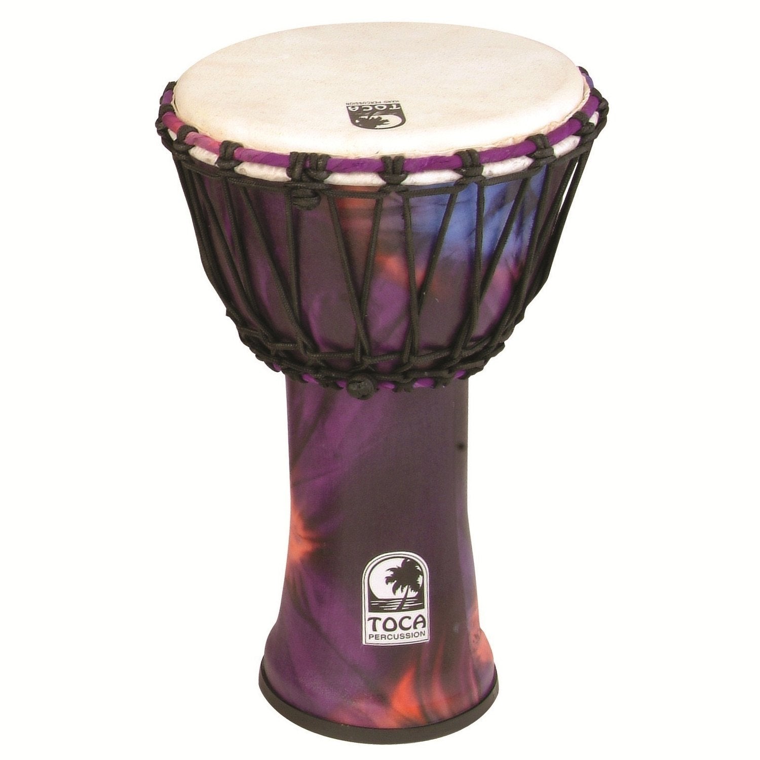 Toca Djembe Freestyle med repstämning - Woodstock Purple (SFDJ-7WP)