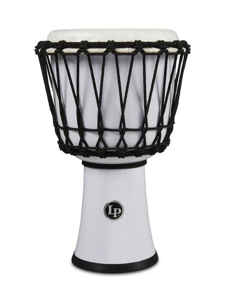 Latin Percussion Djembe World 7-inch repstämd Circle - Vit (LP1607WH)