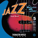 Thomastik-Infeld elbassträngar Jazz Bass-serien nickel round wound roundcore - Set 5-strängad (JR345)